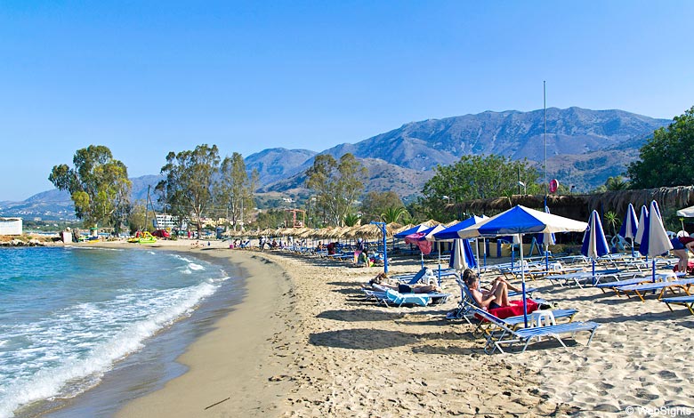 Georgioupolis beach - long wide sandy beach | Crete Beaches